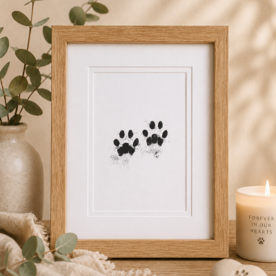 Cat Paw Print Memorial