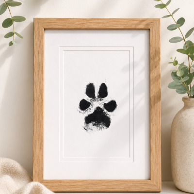Dog Paw Print Memorial