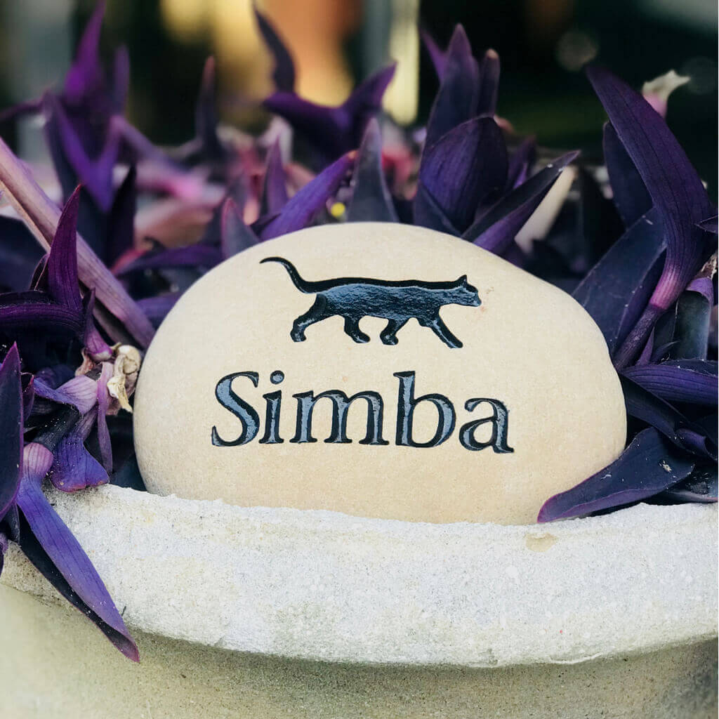 Outdoor Pet Urn - Tumbled River Stone - Image 2