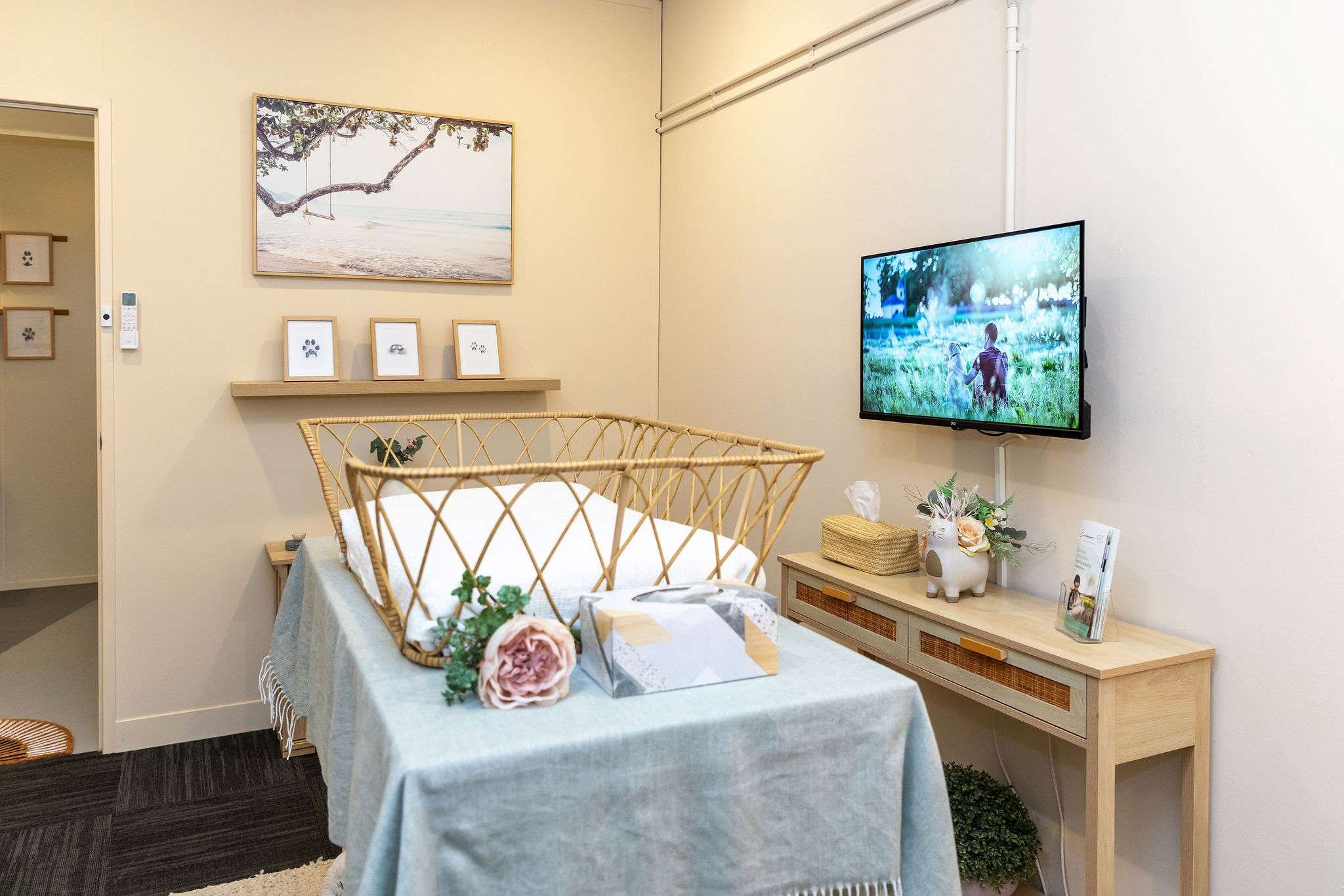 private funeral and viewing room for pet loss