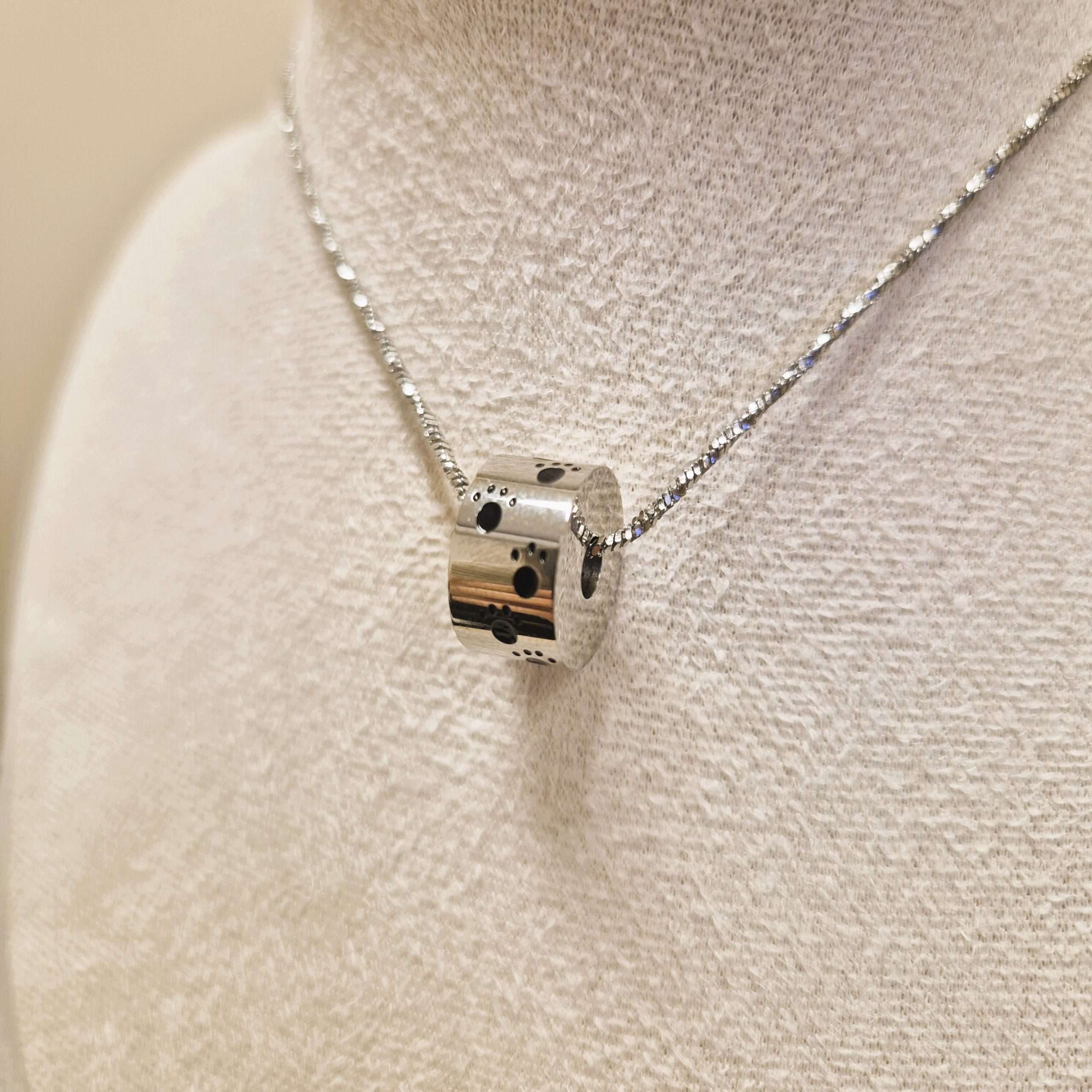 Paw Print Charm - Ash Pendant - Image 3