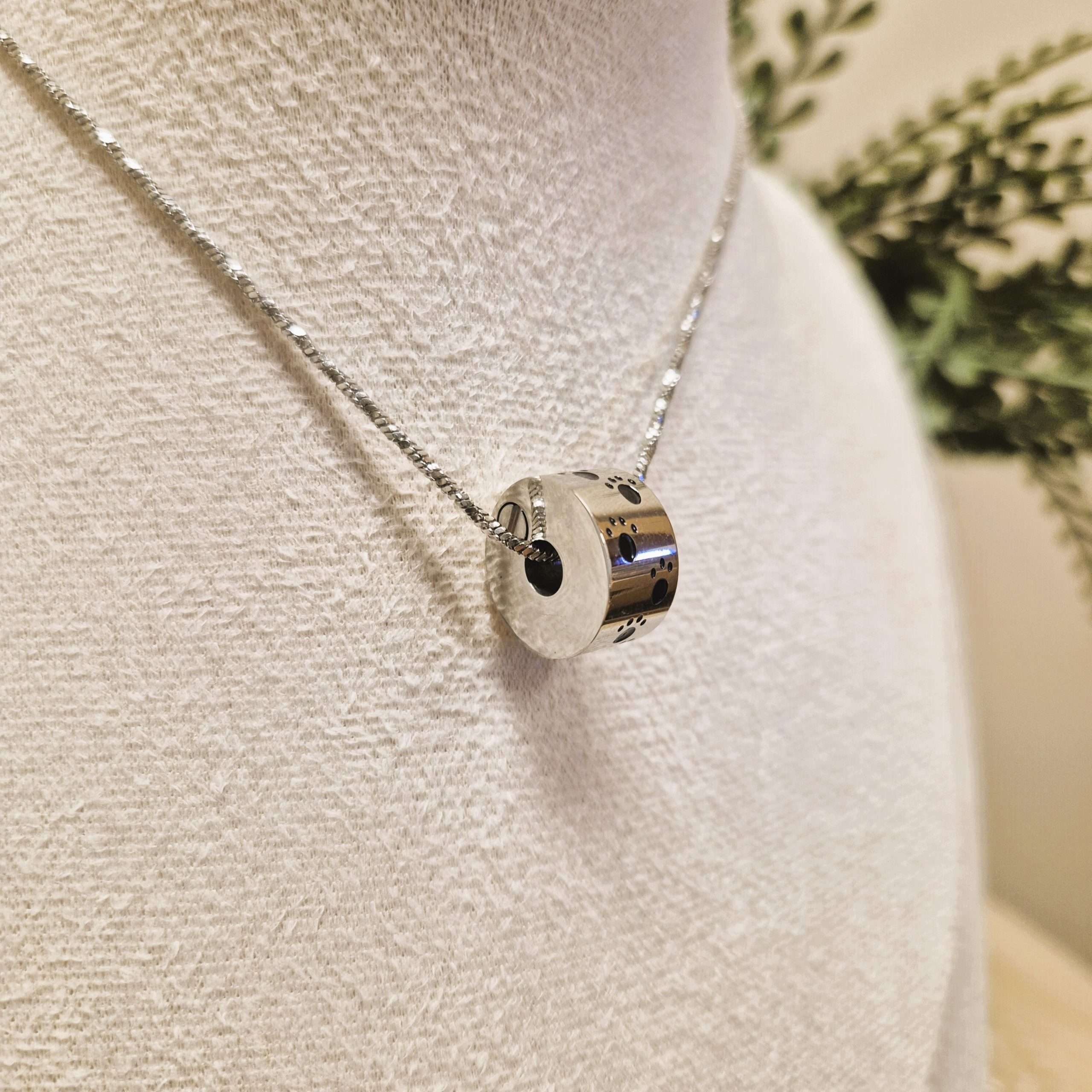 Paw Print Charm - Ash Pendant - Image 2