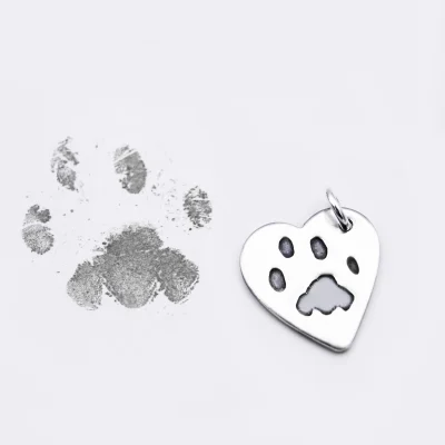 SmallPrint - Paw Print Charm (Stirling Silver)